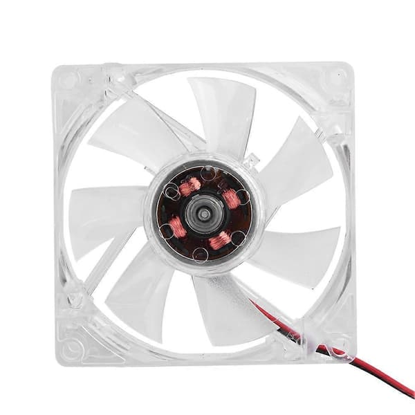 80mm LED Lys 12V 4Pin Lydløs PC Kabinet Køleventilator Computer Køler Blå