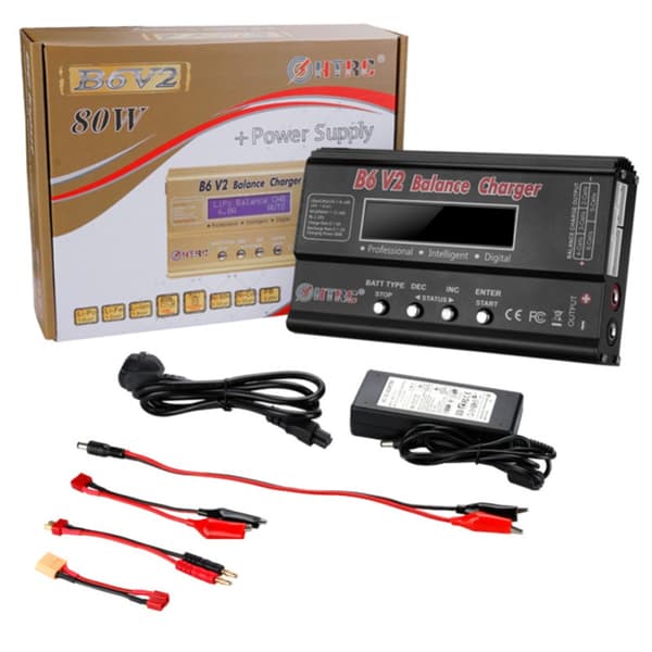 HTRC b6v2 B6AC LIPO batterilader Flyvemodellader Batterilader