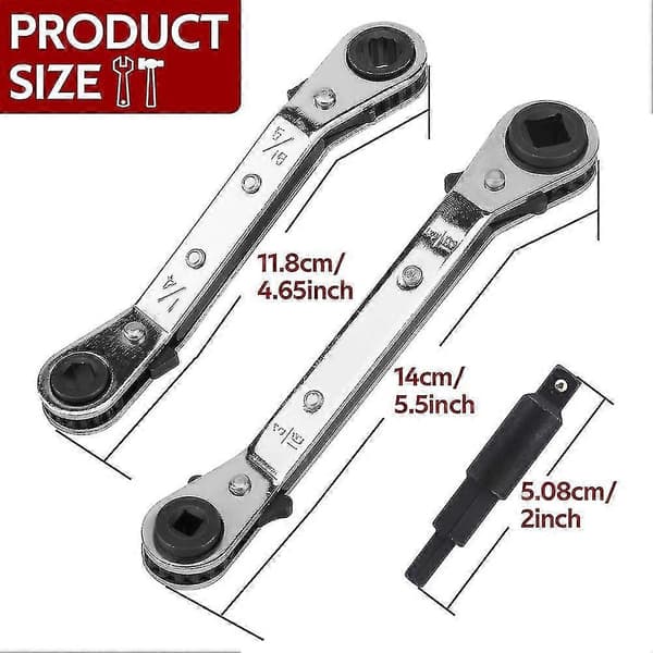 4st/set Adapter Reparationsverktyg Kolstål Med Hex Bit Hållbar