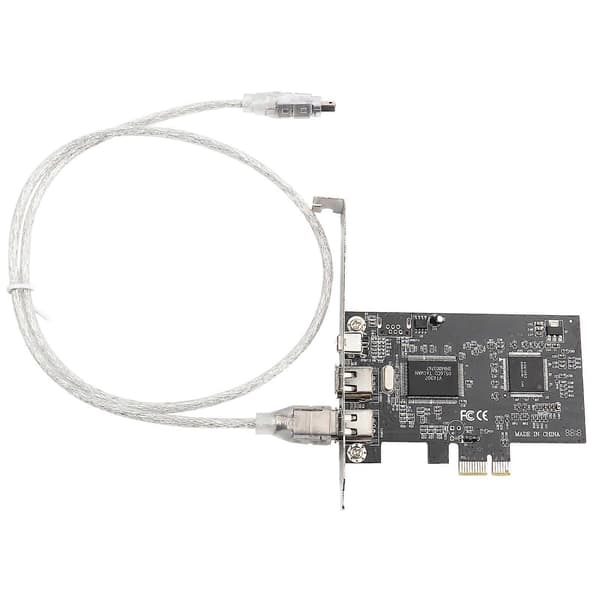 PCI-E PCI Express FireWire 1394a IEEE 1394 Kontrollerkort med Firewire-kabel