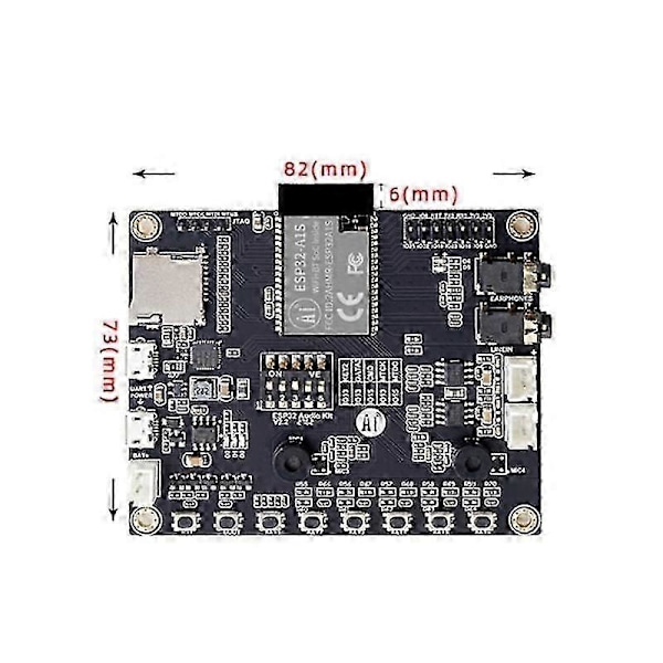 ESP32 Sarjaportti WiFi Aduio-Kit Monitoiminen Kannettava Äänenkehityskortti WiFi+Bluetooth Mod