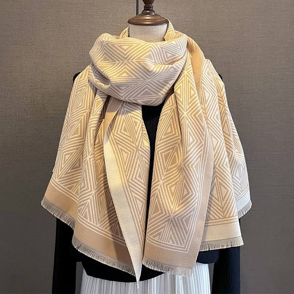 2023 Brand Warm Cashmere Poncho Sjal Scarf Print Tjock Pashmina Vinterfilt Wraps Bufanda Casual Hijab Stoles Echarpe FYR-48 65x185cm