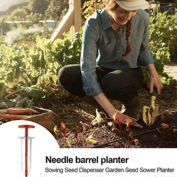 10-pakning Mini Plantedispenser Såmaskin Manuell Håndholdt Blomsterfrøer