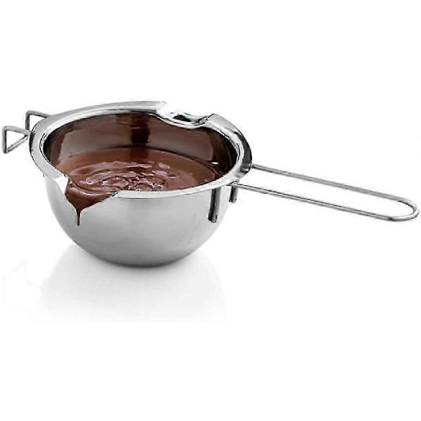 Choklad- och sockerskål i rostfritt stål för fondant, socker, smör, uppvärmning och smältning