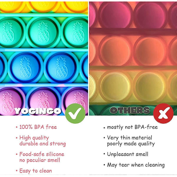 Pop Bag It -tyttöjen leluihin, YOINGO Fidget Toy Poppet -laukku tytöille, 2 in 1 Popit -olkalaukku, Popper-käsilaukku ja aistilelut