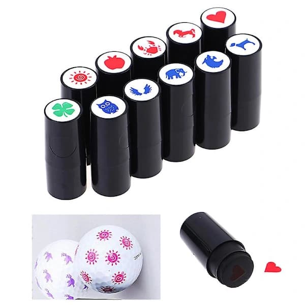 Ét golfboldstempel, flere designs, hurtigtørrende og langtidsholdbart.
