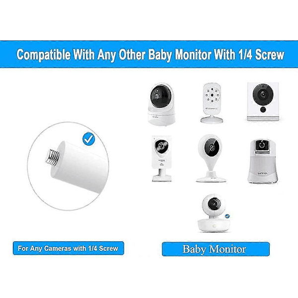 Universal Baby Monitor Holder til Arlo / Motorola Baby Monitor / Nannio Monitor / Hellobab
