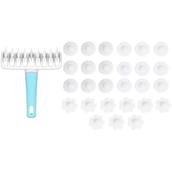 37 st/set Kakrulle Prägling Kakrulle Degbandskniv DIY Bakning Kakdekorationsverktyg
