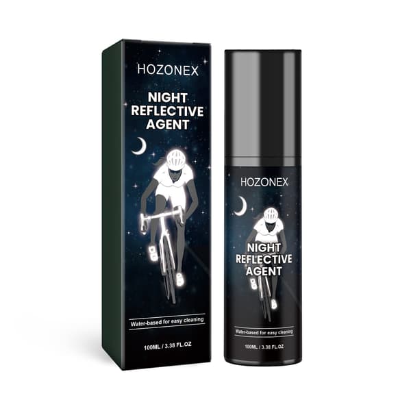 Selvlysende refleksspray — Lysende fluorescerende spray for sykler, klær og dekk (hvit)