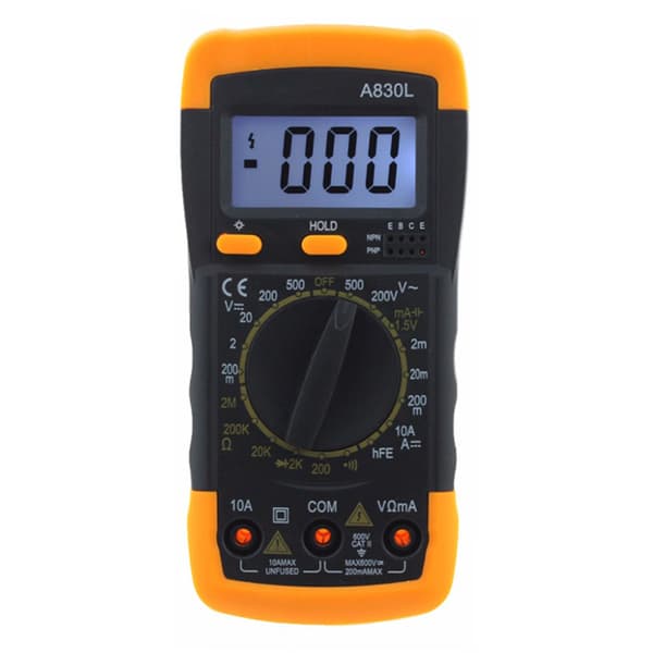 A830L Multimeter Digital Display Multimeter Høj Præcisionsmåling Auto-Range Digital Multimeter Multi-Funktions Instrument