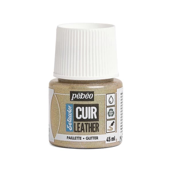 Pebeo Setacolor Nahkamaali 45ml 37 Glitter Gold