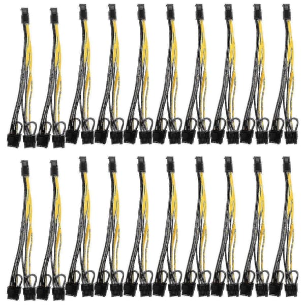 20 st Pci Express Strömadapter Gpu Vga Y-splitter Förlängningskabel
