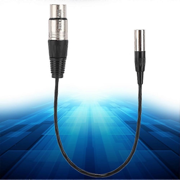 Mini XLR 3-pin han til XLR 3-pin hun aluminiumsfolie skærmet kobbertråd lydkabel