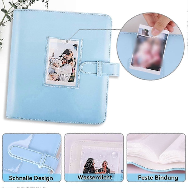 272 taskun valokuva-albumi, yhteensopiva 3 tuuman Instax-filmin kanssa