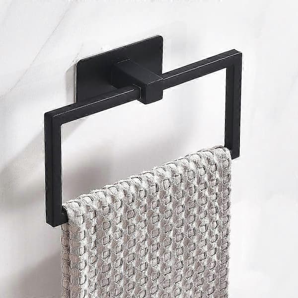 Håndkle Ring Rustfritt Stål Firkantet Badehåndkleholder Moderne Stil