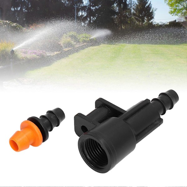 15 set Slangkoppling G1/2 Tum Invändig Gänga Roterande Sprinkleradapterfäste för 8/12 Distributionsslang