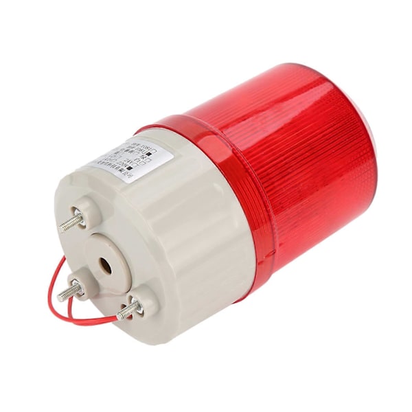 220V Røde LED Advarselslamper Akusto-optisk Alarmsystem Roterende Lys Nød LED Strobe