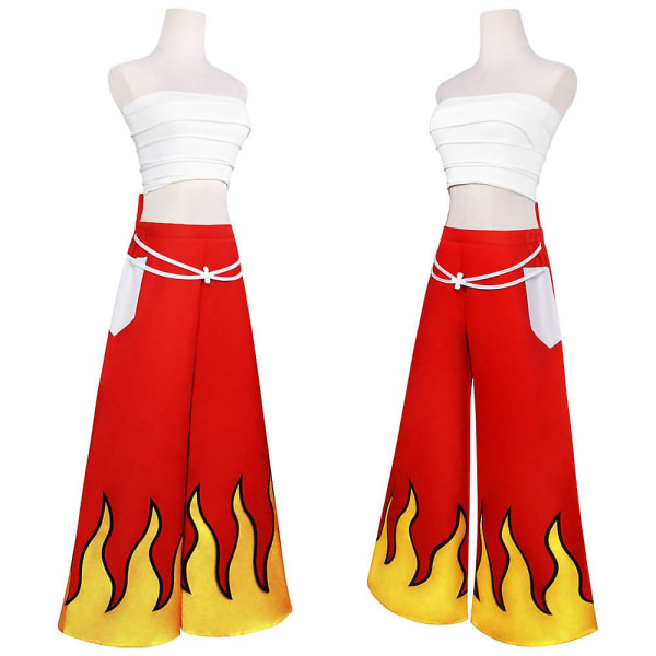 2023 Ny Anime Erza Scarlet Cosplay kostym Toppbyxor Kostym Kvinna Fest Halloween kostym L