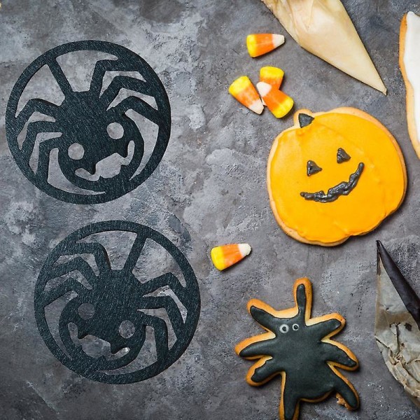 Halloween glasunderlägg 4 st Spider Web Cup Pad Halloween Absorberande kopphållare för drycker Halkfri flaska Tillbehör Dekor spider web