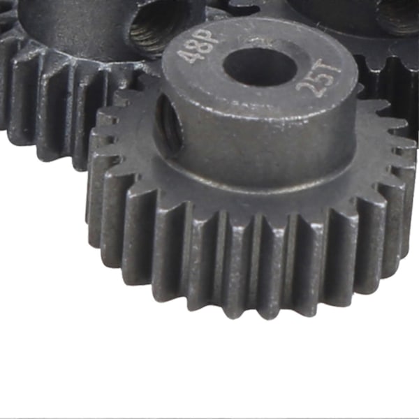 10 kpl/setti 16T25T 7075 48P teräksinen RC-auton moottorin hammaspyörä 1/8 1/10 harjattomalle moottorille
