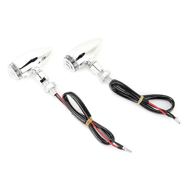 2 st Motorcykel Bullet Blinkers Indikatorlampa Passar Honda <br>(Svart Skal Gul Lins)