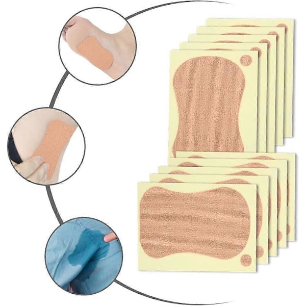 Deodorantti kainalolaput, kainaloiden hikeä imevät tyynyt unisex hikeä imevät kainalotyynyt 10 kpl 9 x 6,5 cm