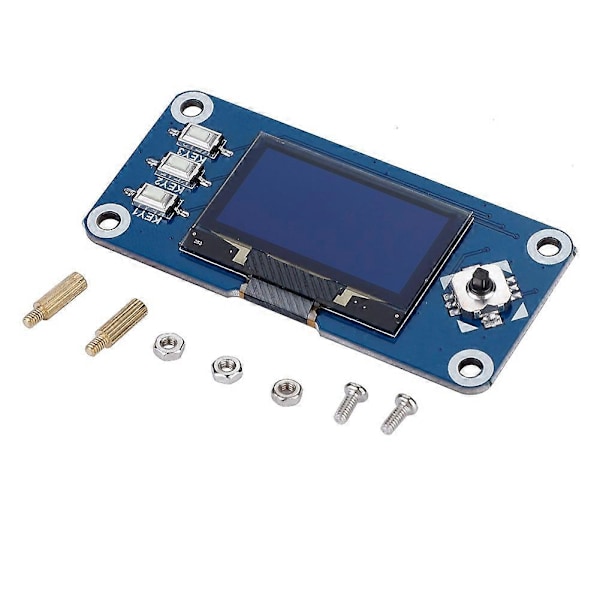 1,3 tuuman OLED-näyttö HAT -laajennuskortti Raspberry Pi 2B/3B/Zero/Zero W -laitteille