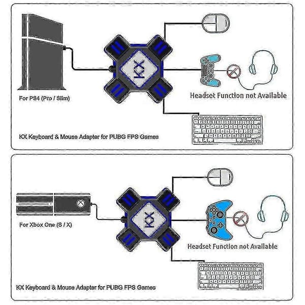 Stöd för Ns/ Ps5/ Ps4 / Ps3 / X-serien, tangentbords- och musadapter