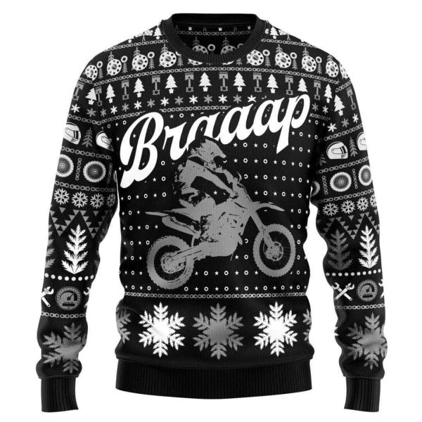 Herrtröja 3D digitalt tryck casual mode trendig tröja med rund hals långa ärmar 4XL