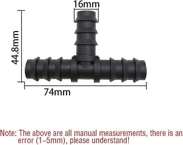 14 stk. T-stykke, Have Barbeforbindelse, til 1/2\" (16 mm) slange
