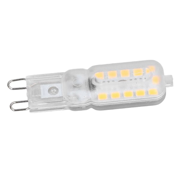 6 st G9 LED-lampa 5W Transparent Kåpa 22LED Dimbar G9 Lampa för Taklampa Vägglampa Bordslampa Naturvit 110-140V
