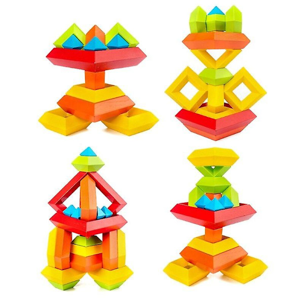 Brain Teaser Pussel Wisdom Pyramid Magic Tower Barnleksaker