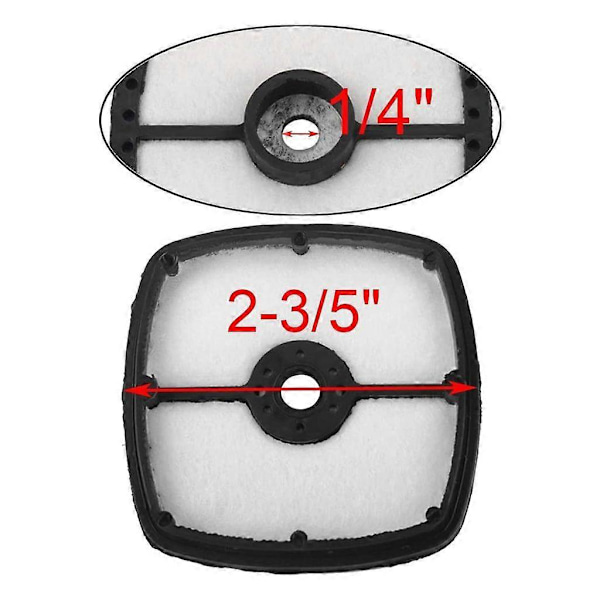 5 stk. Luftfilterrenser til Echo Trimmer Blæser Mantis 130310-54130 SRM225 SRM210 HC150 Trimmer Holdbar