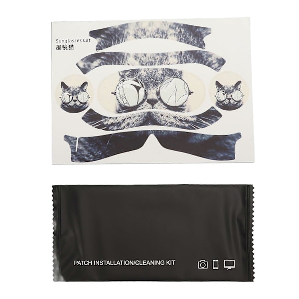 VR Glasögon Dekaler Ultratunna Coola Tecknade Mönster Skyddande VR Dekaler för PICO 4 VR Headset Solglasögon Katt