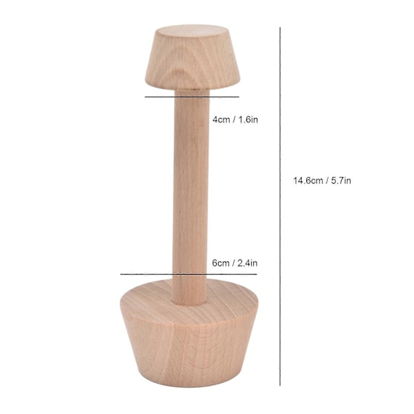 Æggetærteform i træ, dobbeltsidet mini tærte maker til DIY æggetærter muffins pekantærter cheesecakes desserter