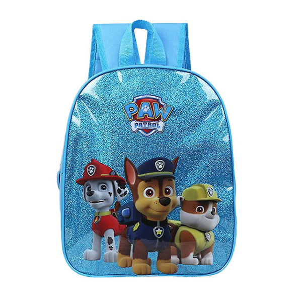 Tecknad karaktär printed ryggsäck dagis Lätt ryggsäck, skolväska för barn Pojkar Flickor Presenter PAW Patrol Blue