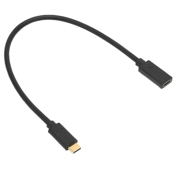 TypeC till TypeC Kabel 10Gbps USB 3.1 Snabbladdning ABS TypeC Hona till TypeC Hane för MacBook Pro för Huawei (0.3m 1.0ft)