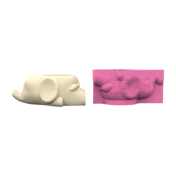 Havekrukker Form Sukulent Plantepotter Form Dyreform Silikone Beton Støbeform til Epoxy Resin og Penholder