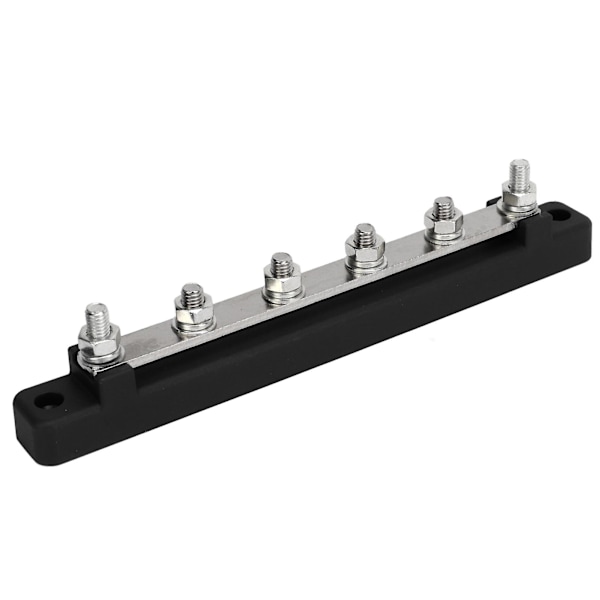 Virranjakoblokki M6 Ruuvi 6 Liittimen Virtakisko DC 12V48V 150A Autolle Veneelle Musta