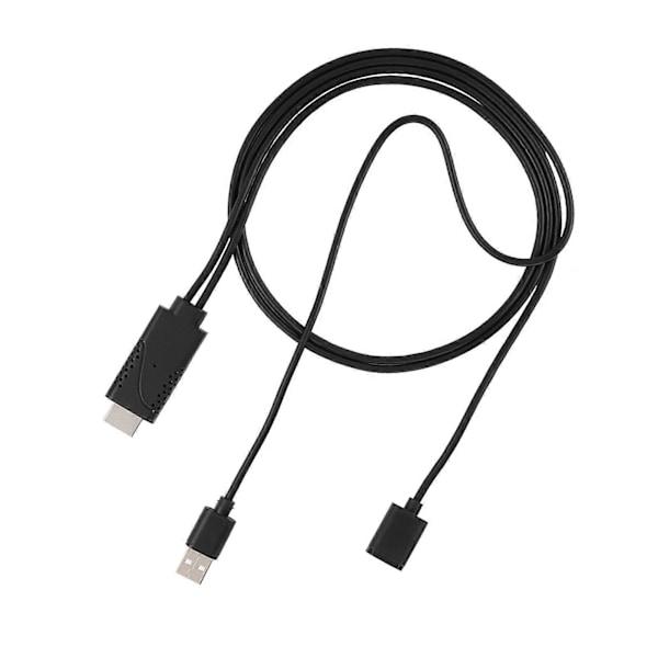 2 in 1 1080P USB Naaras HDMI Uros HDTV-sovitinkaapeli Johdolle IPhonelle Androidille