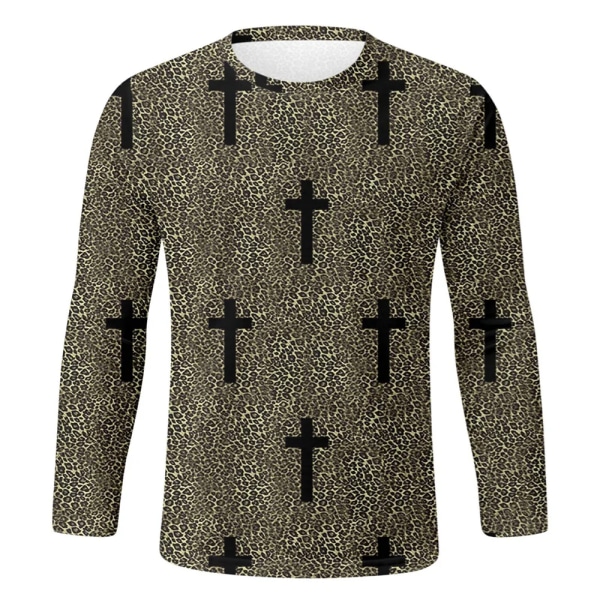 Barnkläder för tonåringar Barn Pojkar Gratis frakt Halloween Mascot For Boy T-shirts Med Hösten 2023 Trend Långärmade T-shirts S14TX1969 150
