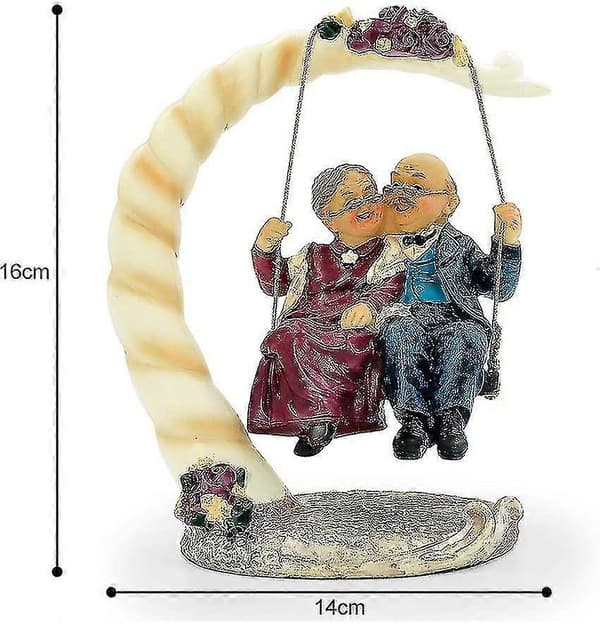 Bryllupsdag Par Figur - 40/50/60/70 års bryllupsdag