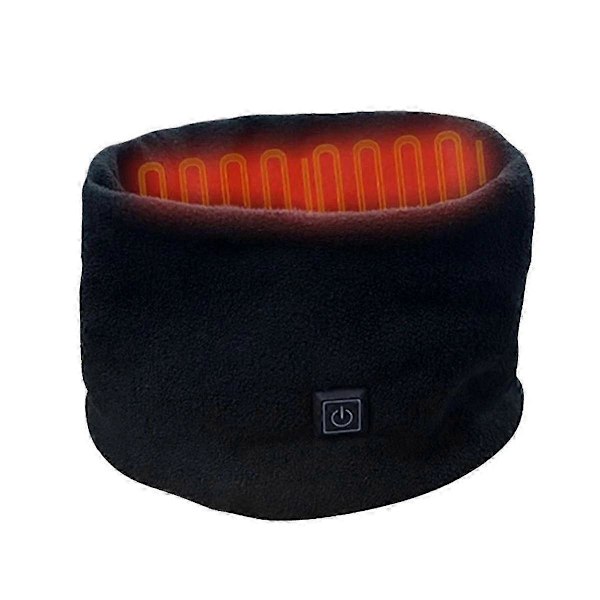 Vinter Elektriskt Uppvärmd Halsduk Halsomslag USB Laddningsbart Halsvärmare 3 Hastighetsjustering Fleece Halsduk