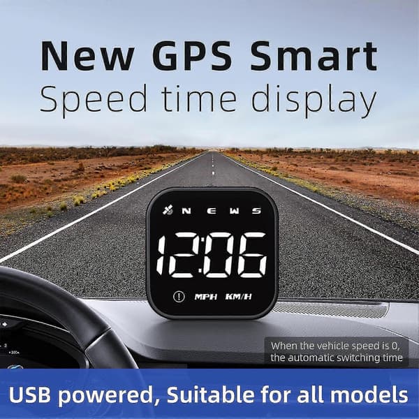 GPS Speedometer Extend Digital Display Køretøjs Odometer Trip Meter Kursus Overspeed Alarm