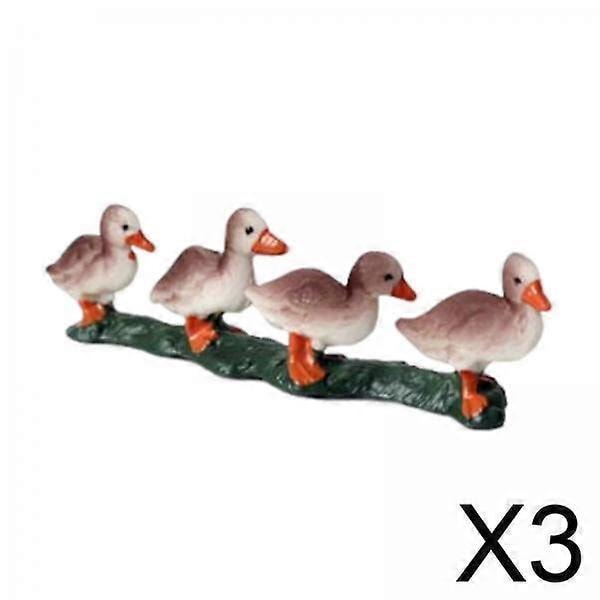 3x Ankkafiguriini Leikkisä Oppimissetti Lapsille