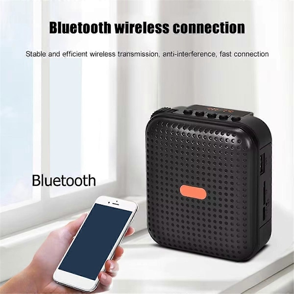 E377 Pro Mini Trådlös Klassrumsförstärkare Multifunktionell Bärbar Röstförstärkare för Lärare Utbildning Tur Gu