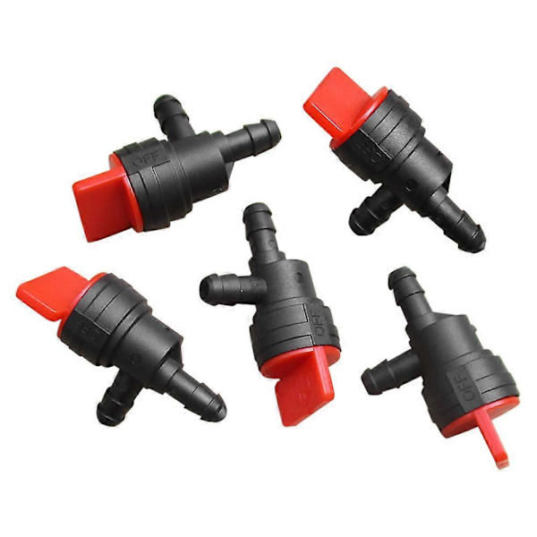 5 ST 90 Gas Bränsle Avstängningsventiler 1/4 Inline för ATV Go Kart Gräsklippare Motorcykel