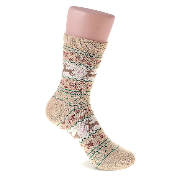 Dam Vinterstrumpor Julklapp Varma ullstrumpor Khaki