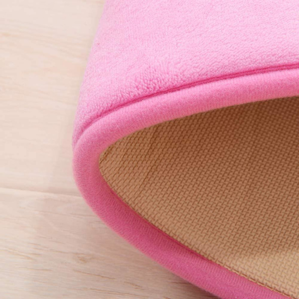 Tflycq Söt Cartoon Pink Area mattor Badrumsmattor Supermjuk Memory Foam Badmatta Halkfri Absorberande Dörrmatta Köksmatta Välkomstmatta 15,75x23,62 tum