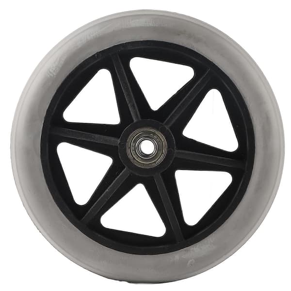 6in 5 Hull Solid Hjul PU Rullestol Rollator Hjulnav Erstatning 608ZZ Metalllager